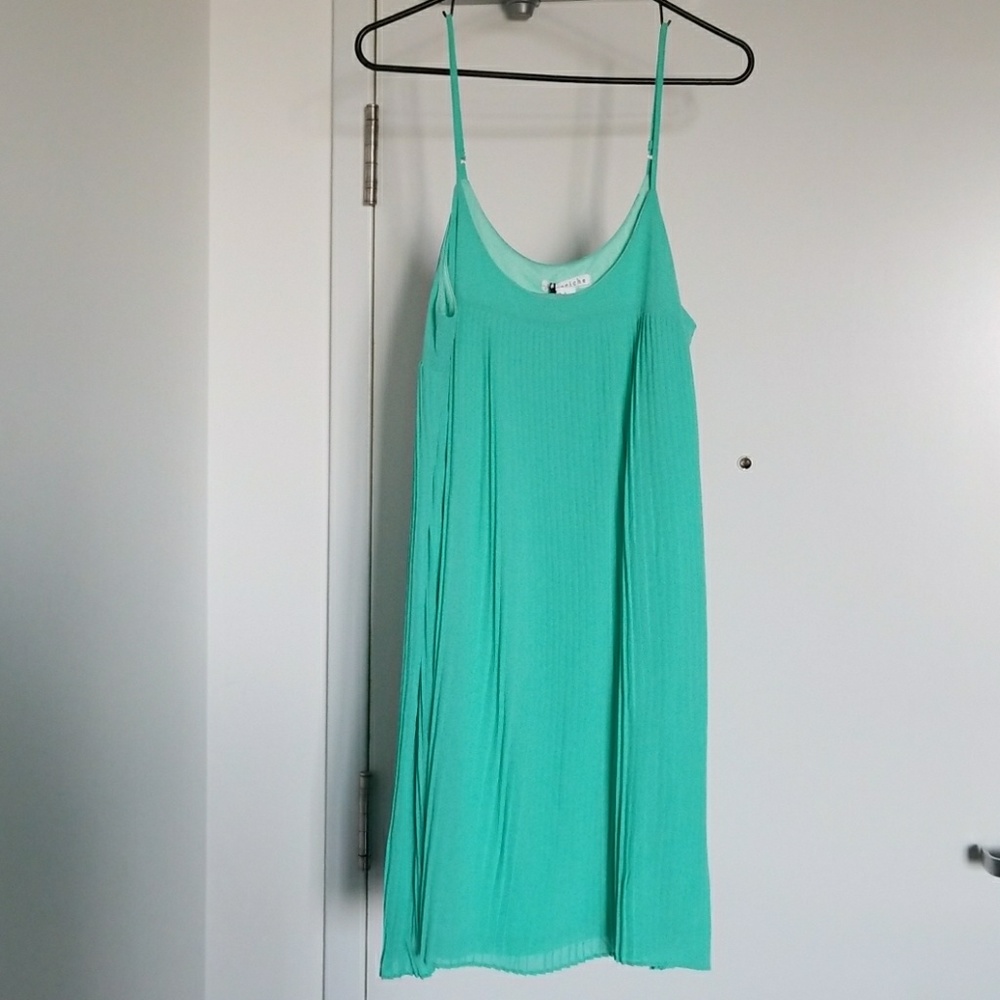 NWT Mint Green LoveRiche Pleated Dress